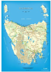 Map Of Tasmania 200x280 